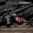 AR-15 Mag & Mag Well Classic Red Tiger Gun Skin Vinyl Wrap