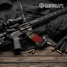 AR-15 Mag & Mag Well Cumulus Militant Red Gun Skin Vinyl Wrap