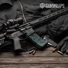 AR-15 Mag & Mag Well Damascus Tiffany Blue Gun Skin Vinyl Wrap