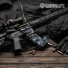 AR-15 Mag & Mag Well Digital Urban Blue Gun Skin Vinyl Wrap