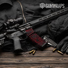 AR-15 Mag & Mag Well Digital Vampire Red Gun Skin Vinyl Wrap