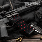 AR-15 Mag & Mag Well Dotted Black Cherry Gun Skin Vinyl Wrap