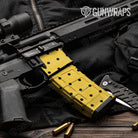 AR-15 Mag & Mag Well Dotted Sunflower Gun Skin Vinyl Wrap
