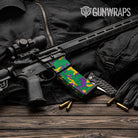 AR-15 Mag & Mag Well Erratic Mardi Gras Gun Skin Vinyl Wrap