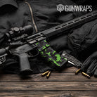 AR-15 Mag & Mag Well Erratic Metro Green Gun Skin Vinyl Wrap