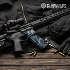 AR-15 Mag & Mag Well Erratic Navy Gun Skin Vinyl Wrap