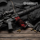 AR-15 Mag & Mag Well Galaxy Red Gun Skin Vinyl Wrap
