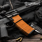 AR-15 Mag & Mag Well Hex Electric Orange Gun Skin Vinyl Wrap