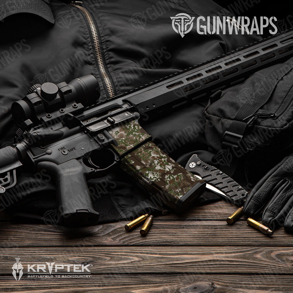 AR-15 Mag & Mag Well Kryptek Obskura Actaeon Gun Skin Vinyl Wrap