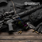 AR-15 Mag & Mag Well Paint Splatter Midnight Gun Skin Vinyl Wrap
