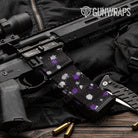 AR-15 Mag & Mag Well Paintball Purple Tiger Gun Skin Vinyl Wrap