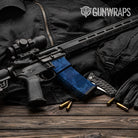 AR-15 Mag & Mag Well Ragged Elite Blue Gun Skin Vinyl Wrap