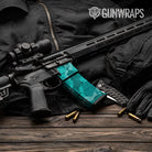 AR-15 Mag & Mag Well Ragged Elite Tiffany Blue Gun Skin Vinyl Wrap
