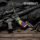 AR-15 Mag & Mag Well Ragged Mardi Gras Gun Skin Vinyl Wrap