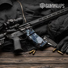 AR-15 Mag & Mag Well Ragged Navy Gun Skin Vinyl Wrap
