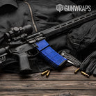 AR-15 Mag & Mag Well Rust 3D Royal Blue Gun Skin Vinyl Wrap