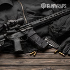 AR-15 Mag & Mag Well Sharp Elite Black Gun Skin Vinyl Wrap