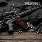 AR-15 Mag & Mag Well Sharp Vampire Red Gun Skin Vinyl Wrap