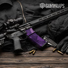 AR-15 Mag & Mag Well Shattered Elite Purple Gun Skin Vinyl Wrap