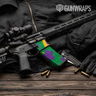 AR-15 Mag & Mag Well Shattered Mardi Gras Gun Skin Vinyl Wrap