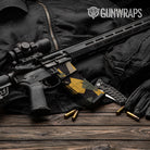 AR-15 Mag & Mag Well Shattered Militant Yellow Gun Skin Vinyl Wrap