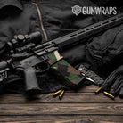 AR-15 Mag & Mag Well Shattered Woodland Gun Skin Vinyl Wrap