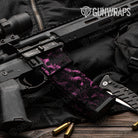 AR-15 Mag & Mag Well Skull Pink Gun Skin Vinyl Wrap