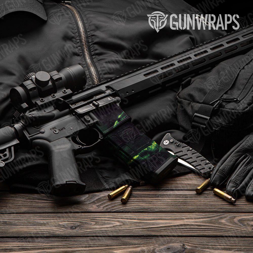 AR-15 Mag & Mag Well Stone Toxic Waste Marble Gun Skin Vinyl Wrap