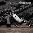 AR-15 Mag & Mag Well Substrate Snowstorm Gun Skin Vinyl Wrap