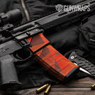 AR-15 Mag & Mag Well Trigon Elite Orange Gun Skin Vinyl Wrap