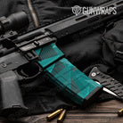 AR-15 Mag & Mag Well Trigon Elite Tiffany Blue Gun Skin Vinyl Wrap