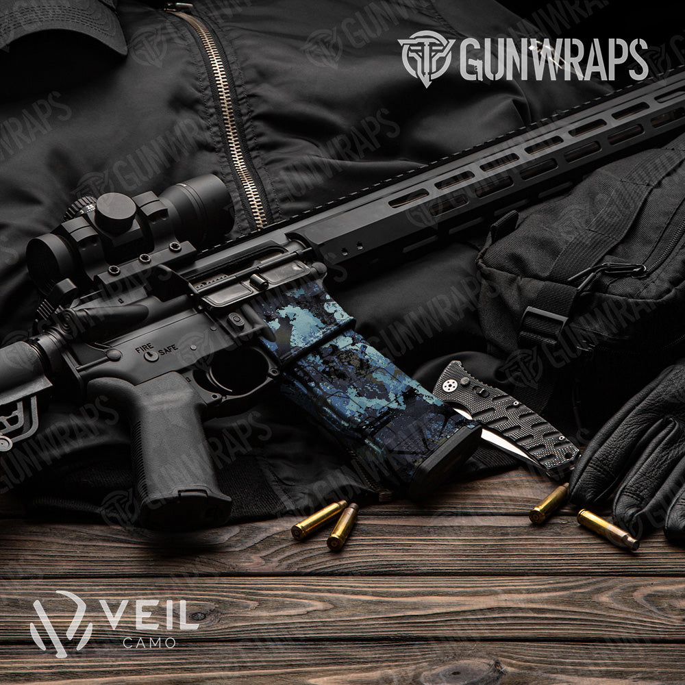 AR-15 Mag & Mag Well Veil Stoke Poseidon Gun Skin Vinyl Wrap