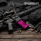 AR-15 Mag Bandana Magenta And Black Gun Skin Vinyl Wrap