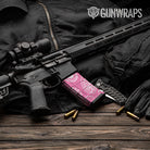 AR-15 Mag Bandana Pink And White Gun Skin Vinyl Wrap