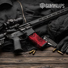 AR-15 Mag Bandana Red And Black Gun Skin Vinyl Wrap