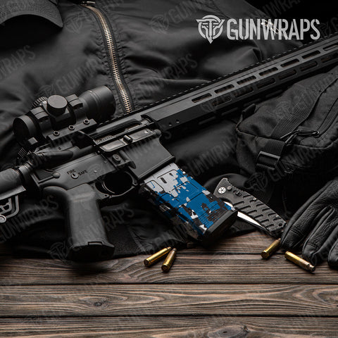 Broken Plaid Camo AR-15 Mag Gun Skin Vinyl Wraps