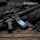 AR-15 Mag Cumulus Cool Blue Gun Skin Vinyl Wrap