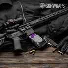 AR-15 Mag Cumulus Purple Tiger Gun Skin Vinyl Wrap