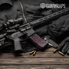 AR-15 Mag Damascus Magenta Gun Skin Vinyl Wrap