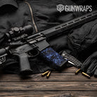 AR-15 Mag Digital Blue Midnight Gun Skin Vinyl Wrap