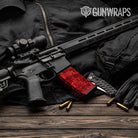 AR-15 Mag Digital Elite Red Gun Skin Vinyl Wrap