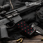 AR-15 Mag Dotted Black Cherry Gun Skin Vinyl Wrap