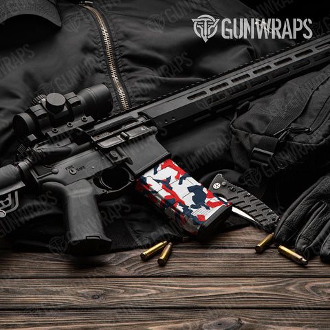 Erratic Camo AR-15 Mag Gun Skin Vinyl Wraps