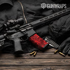 AR-15 Mag Erratic Elite Red Gun Skin Vinyl Wrap