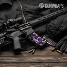 AR-15 Mag Erratic Purple Tiger Gun Skin Vinyl Wrap