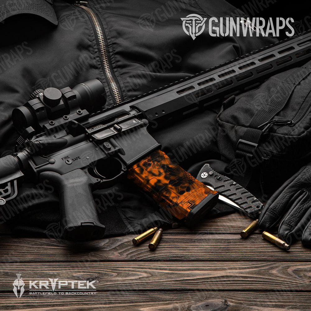 AR-15 Mag Kryptek Inferno Gun Skin Vinyl Wrap
