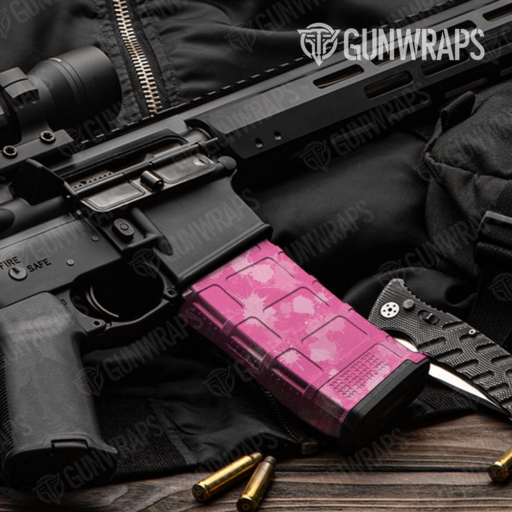 AR-15 Mag Paintball Elite Pink Gun Skin Vinyl Wrap