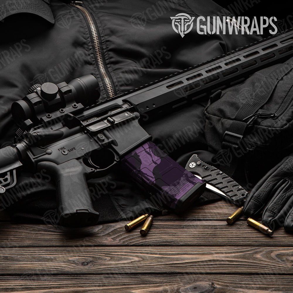 AR-15 Mag Ragged Darkwing Gun Skin Vinyl Wrap