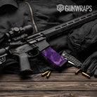 AR-15 Mag Ragged Elite Purple Gun Skin Vinyl Wrap