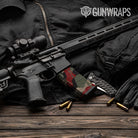 AR-15 Mag Ragged Militant Red Gun Skin Vinyl Wrap